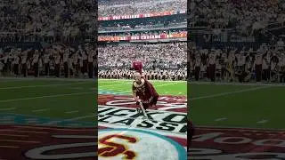 What a difference a college football season makes #marchingband #usctrojans #collegefootball #usctmb