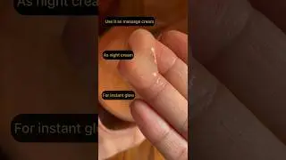 How to make face massage cream for glowing skin at home/instant glow facial at home #diy #glowskin