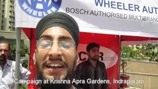 MeriCAR.com : Campaign at Krishna Apra Gardens, Indrapuram