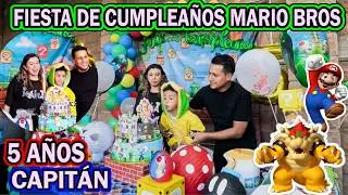 ¡FIESTA DE CUMPLEAÑOS 5 DEL CAPITÁN! Temática de Mario Bros / JUANE HALCÓN