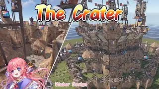 THE CRATER - RUST Clan Base | Mountain Roof | Open Core | Rust Building Tutorial 2023
