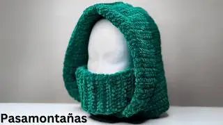 Cómo tejer un PASAMONTAÑAS a CROCHET (Balaclava) ❄️ Muy fácil y rápido | Paso a Paso