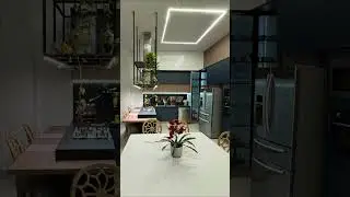 Cozinha e sala em conceito aberto  #dicasdecoracao #arquitetura #interiordesign #casa