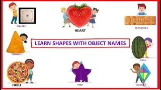 Shapes | Shapes Pics | Shapes with Example | Shapes for kids | Shapes with real objects | #EToddlers