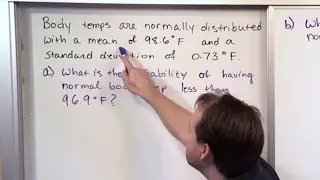 Lesson 12 - Finding Probability Using A Normal Distribution, Part 1