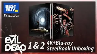 Evil Dead 1 & 2 Best Buy Exclusive 4K+2D Blu-ray SteelBook Unboxing