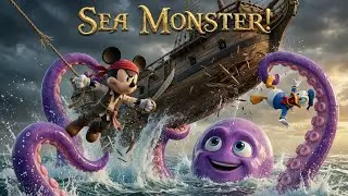 PIRATE MICKEY vs GIANT KRAKEN! 🏴 ☠️🐙 Treasure Hunt Adventure | Funny Mickey Animation
