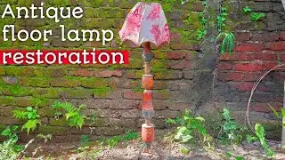 Antique floor lamp restoration