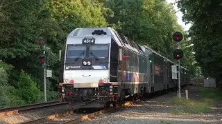 On-Board RVL Train #5737 w/ ALP-45DP #4514 Leading from Newark Penn Station, NJ to High Bridge, NJ