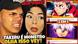 React • MURYO KUSHO - Gojo | Jujutsu Kaisen + Rap do Yuji Itadori - PUNHO DIVERGENTE | Takeru