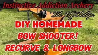 Traditional DIY Bow Shooting Machine For Precision Bare Shaft Tuning Recurve & Longbow Under $200!