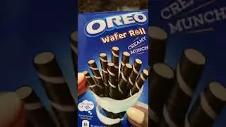 Oreo wafer roll #shorts #satisfying #asmr #oreo