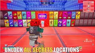 SUPER RED VS BLUE TYPICAL GAMER MAP FORTNITE - ALL SECRETS LOCATIONS PART 17 (BOOYAH PISTOL)