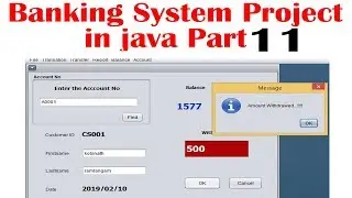 Complete Bank Management System Project in Java with Source Code | Java Projects part 11
