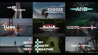 Trendy Titles Motion Graphics Templates