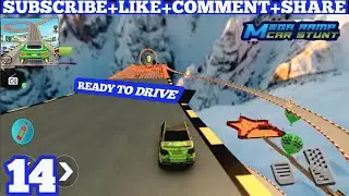 Mega Ramps Car Stunt Races Career Mode SNOW TRACK Hard levels 9-17(Android,iOS)#carstunt#game#part14