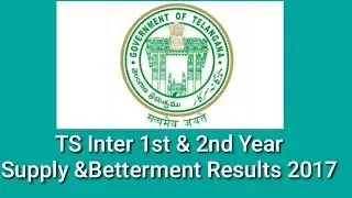 Telangana inter 1st 2nd Year Supplementary Results 2017 released today|Telangana