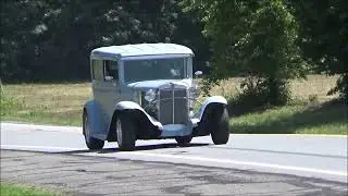 POPS Hot Rods GM Muscle Classics Vettes Tri Fiives Street Rods and Trucks Leaving Show Dreamgoatinc 