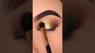 New Black And Golden Eye Makeup Look 🖤+✨....👁️😍