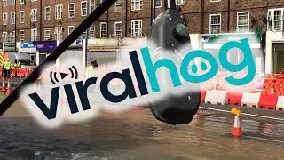 Kennington Road Water Main Break || ViralHog