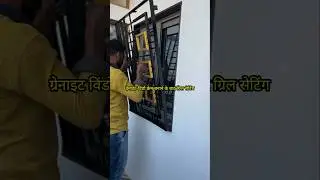 granite ka window frame banane ka best tarika #construction #granite