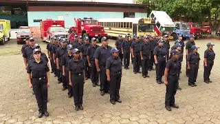 Bomberos inician curso de entrenamientos en Managua