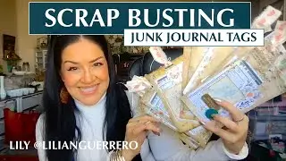 Scrap Busting Junk Journal Tags - Easy and Beginner Friendly Craft Project