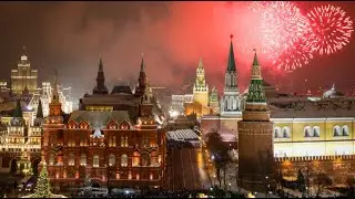 Epic New Year at Moscow&rsquo;s Red Square &ndash; Fireworks Await! 🎉#NewYearInMoscow #RedSquareFireworks