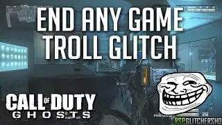 CoD Ghosts: Kick Everyone & End Game Instanly In Public Matches! (Troll Glitch)