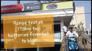 Warangal hero electric range test 60km || Hanamkonda hero electric || srs motors