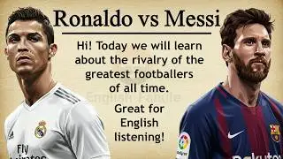 Cristiano Ronaldo vs Lionel Messi || 🔥 Learn English With Story Level 3 || Graded Reader🎧
