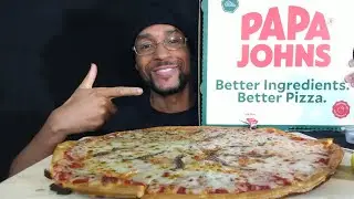 Trying Papa John's Anchovy Pizza For The First Time