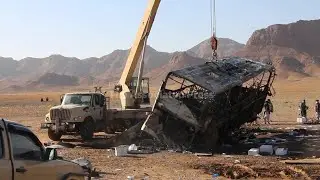Scores killed as bus carrying Afghans removed from Iran catches fire after collision in Herat provin