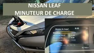 NISSAN LEAF minuteur de charge , comment arrêter la charge à 80%?