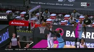 Bam Adebayo alley-oop poster on Mike Muscala - Heat vs Thunder | 01.04.2021