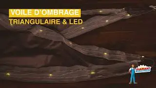 Voile Ombrage Led Triangulaire | TERRE JARDIN - DIAMANT DISTRIBUTION