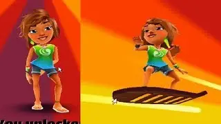 Jugando Subway Surfers - Subway Surf играем! Мультик игра собиратель монет #7 - Tuaone