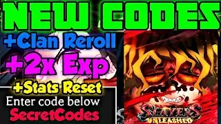SLAYERS UNLEASHED ALL *NEW CODES*, SECRET CODES & EXP CODES (Slayers unleashed) ROBLOX