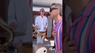 Robbie Williams Singing Jungle Book's I Wanna Be Like You  on a Luxury Boat in Saint Tropez