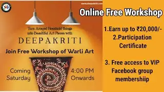 Free Warli Art Workshop | Limited Seats | Free Certificate, Earning, Membership