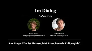 Robin und Richard sprechen &uuml;ber Philosophie und ob man Discounter dichtmachen sollte
