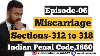 Episode#6: MISCARRIAGE: SECTION-312 TO 318:IPC
