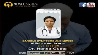 Cardiac symptoms and Mimics In Elderly  | Dr Hansa Gupta
