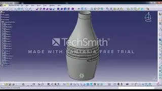 CATIA SURFACE DESIGN ( GENERATIVE SHAPE DESIGN ) VOLUME 1 BOTTLE DESIGN