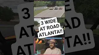 3 Wide at Road Atlanta, battle of the Orange Porsches! 🍑 #racing #porsche #roadatlanta #f1 #wec #gt3