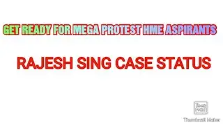 GET READY FOR MEGA PROTEST || RAJESH SING CASE STATUS| BY TARGET HIGH #JKSSB
