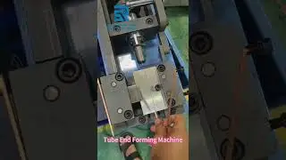 One Station Tube End Forming Machine for copper tube processing in heat exchanger #cooling #findie