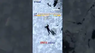 WATCH: Video shows DRAMATIC rescue of three men from ICY WATERS #foxnews #news #us #fox