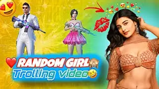 😂Trolling random girl teammate🤣very cute girl❤️
