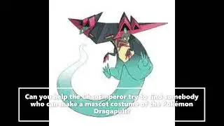 (OLD) Some Pokemon Mascot Costume Ideas Dragapult (Pokemon Sword and Shield Request)